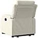 Poltrona Alzapersona Reclinabile Elettrica Crema in Velluto - Foto miniatura 5