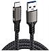 Cavo Dati Intrecciato Da 3m, Confezione Da 2: Usb Type-c A Usb 3.2, Ricarica Rapida Pd 60w 2 Metri - Foto miniatura 1