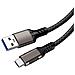 Cavo Dati Intrecciato Da 3m, Confezione Da 2: Usb Type-c A Usb 3.2, Ricarica Rapida Pd 60w 2 Metri - Foto miniatura 4