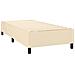 Letto a Molle con Materasso e LED Crema 90x190 cm in Tessuto - Foto miniatura 5