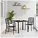Set da Pranzo per Giardino 3 pcs Nero - Foto miniatura 2