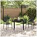 Set da Pranzo per Giardino 3 pcs Nero - Foto miniatura 4