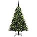 Albero di Natale Artificiale Pieghevole 150 LED Verde 150 cm - Foto miniatura 3