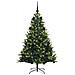 Albero di Natale Artificiale Pieghevole 150 LED Verde 150 cm - Foto miniatura 4