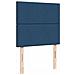 Struttura Letto Pouf con Materasso Blu 80x200 cm in Tessuto - Foto miniatura 9