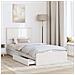 Letto con Contenitore Bianco 90 x 200 cm Legno multistrato - Foto miniatura 3