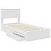 Letto con Contenitore Bianco 90 x 200 cm Legno multistrato - Foto miniatura 5