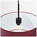 Lampada A Sospensione Nevia Bordeaux Sl. 1852 - Minimalist Lampada A Sospensione Bordeaux /nero 137x40x40 Cm - Foto miniatura 6