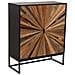 Credenza In Legno E Metallo A 2 Ante Marrone 80x37x101 - Foto miniatura 1