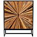 Credenza In Legno E Metallo A 2 Ante Marrone 80x37x101 - Foto miniatura 2