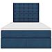 Letto con contenitore e materasso Blu 120 x 190 cm Tessuto - Foto miniatura 7