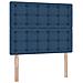 Letto con contenitore e materasso Blu 120 x 190 cm Tessuto - Foto miniatura 9