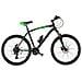 Bici Misura 26 Uomo Mountain Bike Linea Kuster Cambio 21v Mtb Kr26-d In Alluminio Forcella Ammortizzata Doppio Freno A Disco - 46 Nero Verde Verde Fluo Opaco - Foto miniatura 1