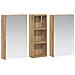 Set di Armadi da Bagno con lo scaffale 3 pcs 80 x 10,5 x 50 cm - Foto miniatura 5