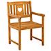 Panchina da esterno 4 pcs Naturale 56 x 55,5 x 90 cm - Foto miniatura 3