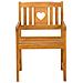 Panchina da esterno 4 pcs Naturale 56 x 55,5 x 90 cm - Foto miniatura 4