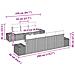 Set Divano da Giardino con cuscino 8 pcs Marrone polyrattan - Foto miniatura 8