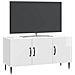 Mobile TV Bianco Lucido 99 x 34,5 x 50 cm Legno ingegnerizzato - Foto miniatura 2