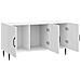Mobile TV Bianco Lucido 99 x 34,5 x 50 cm Legno ingegnerizzato - Foto miniatura 3