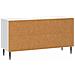 Mobile TV Bianco Lucido 99 x 34,5 x 50 cm Legno ingegnerizzato - Foto miniatura 6