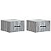Mobiletto da notte a muro 2 pcs Grigio Sonoma 34,5 x 33 x 20 cm - Foto miniatura 1