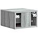 Mobiletto da notte a muro 2 pcs Grigio Sonoma 34,5 x 33 x 20 cm - Foto miniatura 7