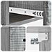 Mobiletto da notte a muro 2 pcs Grigio Sonoma 34,5 x 33 x 20 cm - Foto miniatura 8