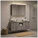Set di Armadi da Bagno 4 pcs Sonoma grigio 100 x 14,5 x 70 cm - Foto miniatura 2