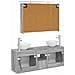 Set di Armadi da Bagno 4 pcs Sonoma grigio 100 x 14,5 x 70 cm - Foto miniatura 8