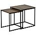 Set Di 2 Tavolini Da Caffè Vintage / nero Denny - Foto miniatura 9