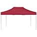 Gazebo Professionale Pieghevole Alluminio 4,5x3 m Rosso Vino - Foto miniatura 3
