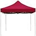 Gazebo Professionale Pieghevole Alluminio 4,5x3 m Rosso Vino - Foto miniatura 4