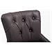 Sgabello Cucina Chesterfield in Legno Lakewood Antico-Scuro I Sgabello Alto Vintage in Vera Pelle I Sgabello Bar Design in Legno H 74 CM Marrone - Foto miniatura 5
