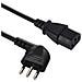 46003 Cavo Alimentazione Spina Salvazpazio Italiana 10a A Vde Iec C13, 1.8 Mt, Cavo H05vv-f 3g0.75, Nero - Foto miniatura 1