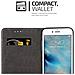 Custodia Compatibile Con Apple Iphone 6 / Iphone 6s In Oro Rosato Nero - Coperchio Protettiva Con Chiusura Magnetica, Funzione Stand E Tasca Per Le Carte - Foto miniatura 3