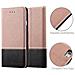 Custodia Compatibile Con Apple Iphone 6 / Iphone 6s In Oro Rosato Nero - Coperchio Protettiva Con Chiusura Magnetica, Funzione Stand E Tasca Per Le Carte - Foto miniatura 6