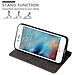 Custodia Compatibile Con Apple Iphone 6 / Iphone 6s In Oro Rosato Nero - Coperchio Protettiva Con Chiusura Magnetica, Funzione Stand E Tasca Per Le Carte - Foto miniatura 8