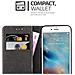 Custodia Compatibile Con Apple Iphone 6 / Iphone 6s In Oro Rosato Nero - Coperchio Protettiva Con Chiusura Magnetica, Funzione Stand E Tasca Per Le Carte - Foto miniatura 10