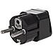 Adattatore Presa Uk Spina Universale Europea Nera Mce155 - Foto miniatura 2