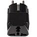 Adattatore Presa Uk Spina Universale Europea Nera Mce155 - Foto miniatura 3