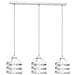 Lampada A Sospensione Lars White - Lampadario - Da Soffitto - Bianco In Metallo, 70 X 15 X 70 Cm, 3 X E27, 60w - Foto miniatura 1