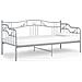 Telaio Divano Letto Grigio In Metallo 90x200 Cm - Foto miniatura 2