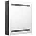 Armadietto Bagno con Specchio e LED Grigio Lucido 50x14x60 cm - Foto miniatura 8