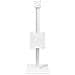 Office Stand Da Pavimento Con Portadepliant Vesa 75x75, 100x100 Whi - Foto miniatura 2