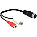85835 cavo audio 0,2 m 5-pin DIN 2 x RCA Nero - Foto miniatura 1