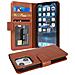 Custodia Compatibile Con Apple Iphone 13 Mini In Marrone Cioccolata - Coperchio Protettivo Con Chiusura Magnetica E 3 Slot Per Carte - Foto miniatura 1