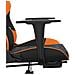 Sedia Gaming Massaggio Poggiapiedi Nero e Arancione Similpelle - Foto miniatura 9