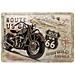 Route 66 Bike Map Tin Sign 20x30 Cm - Foto miniatura 1