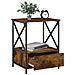 Comodino Rovere Fumo 50x41x65 Cm In Legno Multistrato - Foto miniatura 7