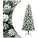 Albero Natale Artificiale Incernierato Con Neve Fioccata 180 Cm - Foto miniatura 1